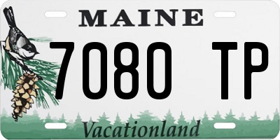 ME license plate 7080TP