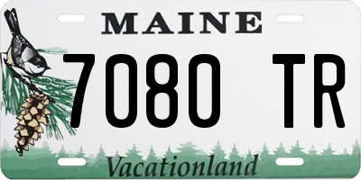 ME license plate 7080TR