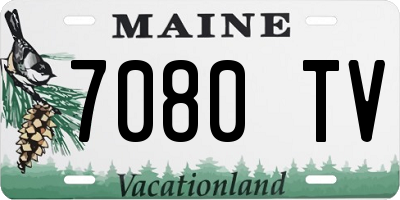 ME license plate 7080TV