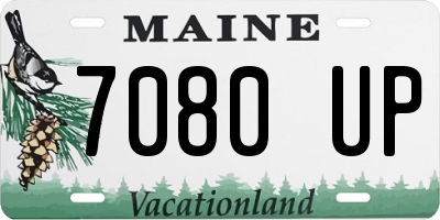 ME license plate 7080UP