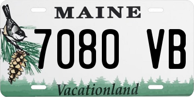 ME license plate 7080VB