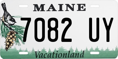 ME license plate 7082UY