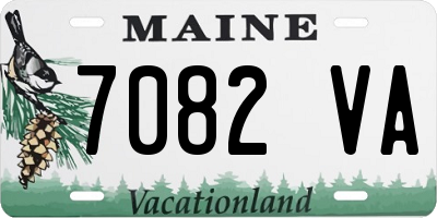 ME license plate 7082VA
