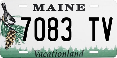 ME license plate 7083TV