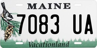 ME license plate 7083UA