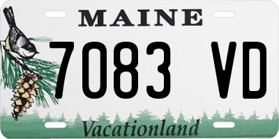 ME license plate 7083VD