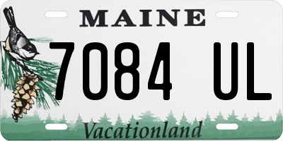 ME license plate 7084UL