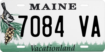 ME license plate 7084VA