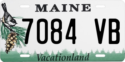 ME license plate 7084VB