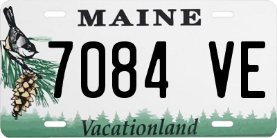 ME license plate 7084VE