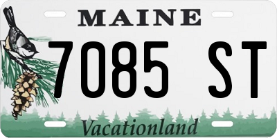 ME license plate 7085ST