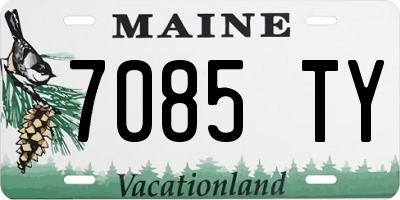 ME license plate 7085TY