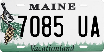 ME license plate 7085UA