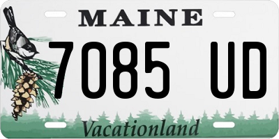 ME license plate 7085UD
