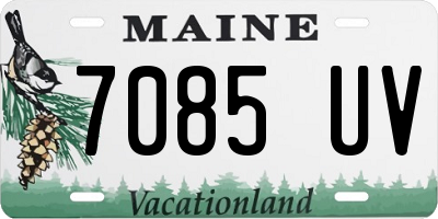 ME license plate 7085UV