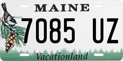 ME license plate 7085UZ