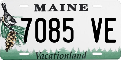 ME license plate 7085VE