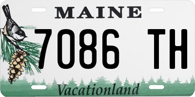 ME license plate 7086TH