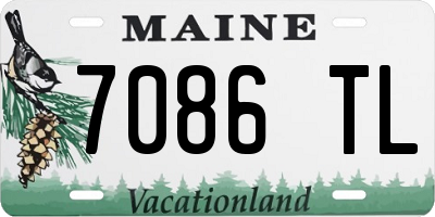 ME license plate 7086TL