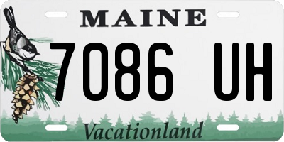 ME license plate 7086UH