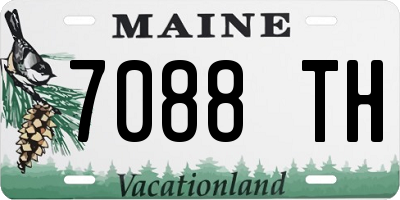 ME license plate 7088TH