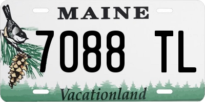 ME license plate 7088TL