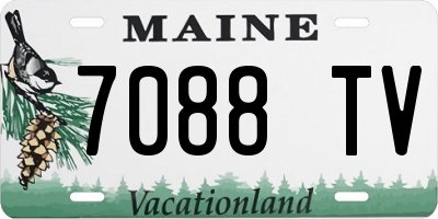 ME license plate 7088TV