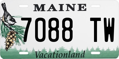 ME license plate 7088TW