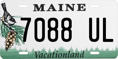 ME license plate 7088UL
