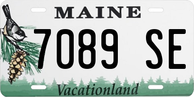 ME license plate 7089SE
