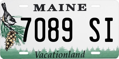 ME license plate 7089SI