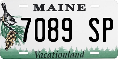 ME license plate 7089SP