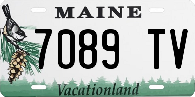 ME license plate 7089TV