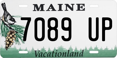 ME license plate 7089UP