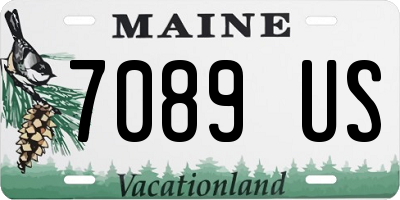 ME license plate 7089US