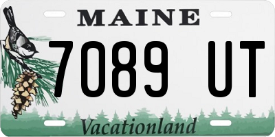 ME license plate 7089UT