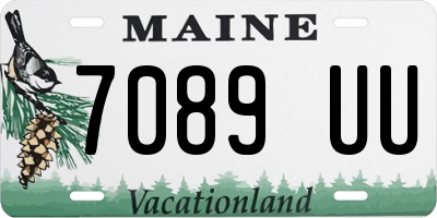 ME license plate 7089UU