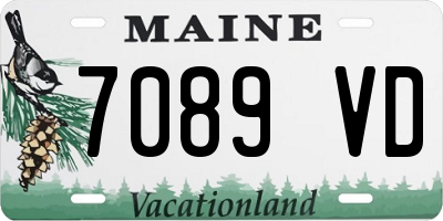 ME license plate 7089VD