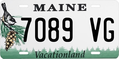 ME license plate 7089VG