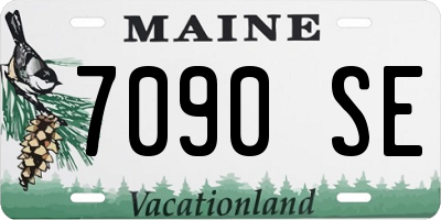 ME license plate 7090SE