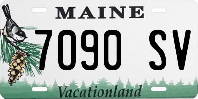 ME license plate 7090SV