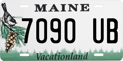ME license plate 7090UB