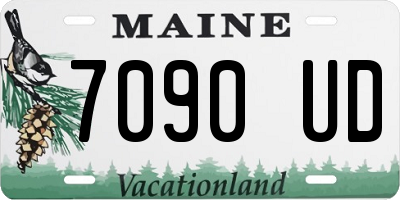 ME license plate 7090UD