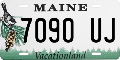 ME license plate 7090UJ