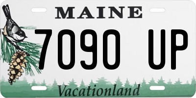 ME license plate 7090UP