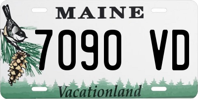 ME license plate 7090VD