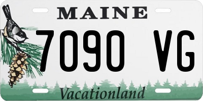 ME license plate 7090VG