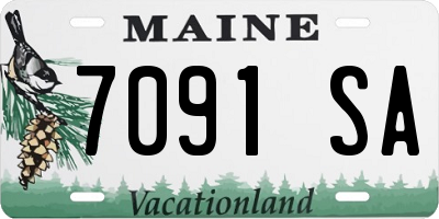 ME license plate 7091SA