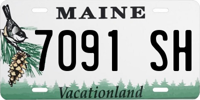 ME license plate 7091SH