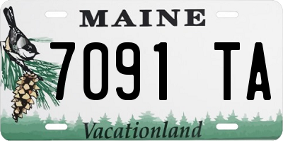 ME license plate 7091TA